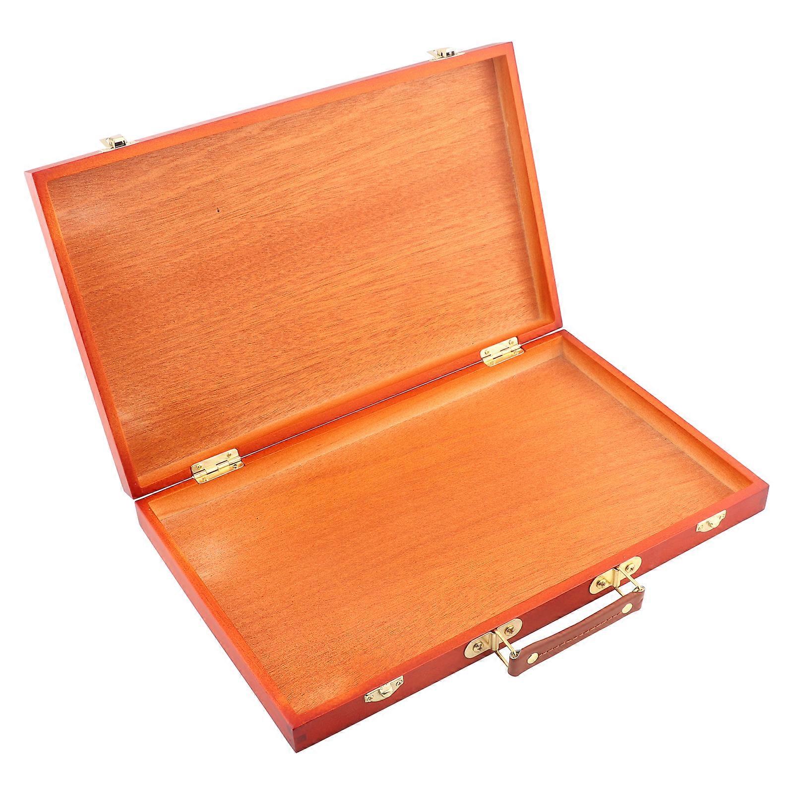 صندوق اللوحة الرجعية بولونيا الخشب المحمولة مقبض رسم مربع الرسم لوازم الفن