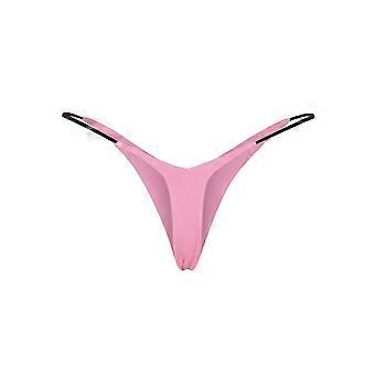 Nahtloser G-String für Frauen Sexy Doppellagiger Bikini-Slip mit dünnem Riemen Atmungsaktiver niedriger Bund V-Form Mini-String Calcinhas Feminina