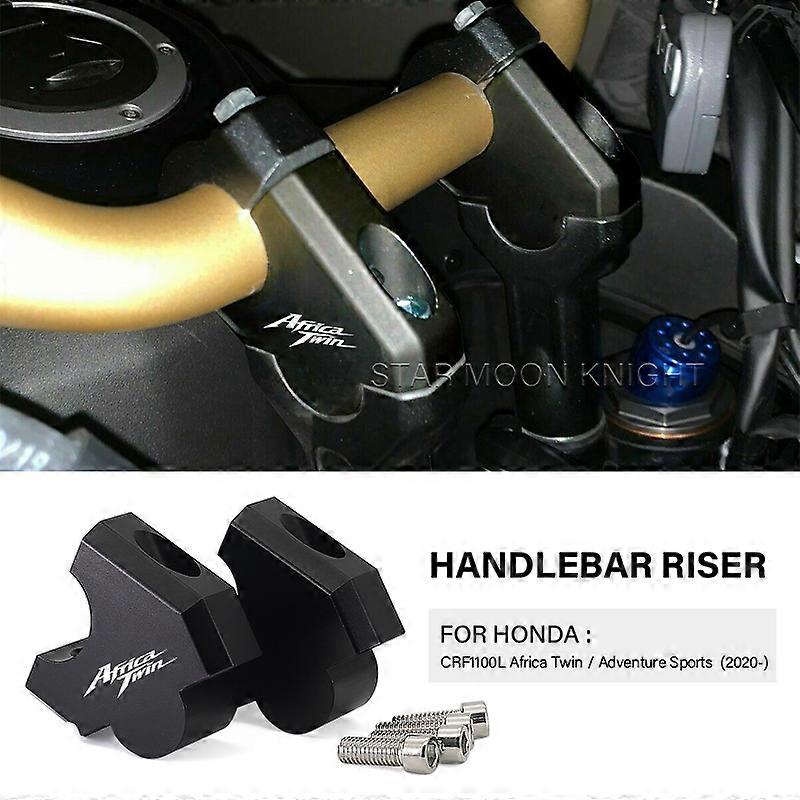 Lenker Riser Für Africa Twin 1100 - 35mm Höhe 15mm Rückwärts Schwarz