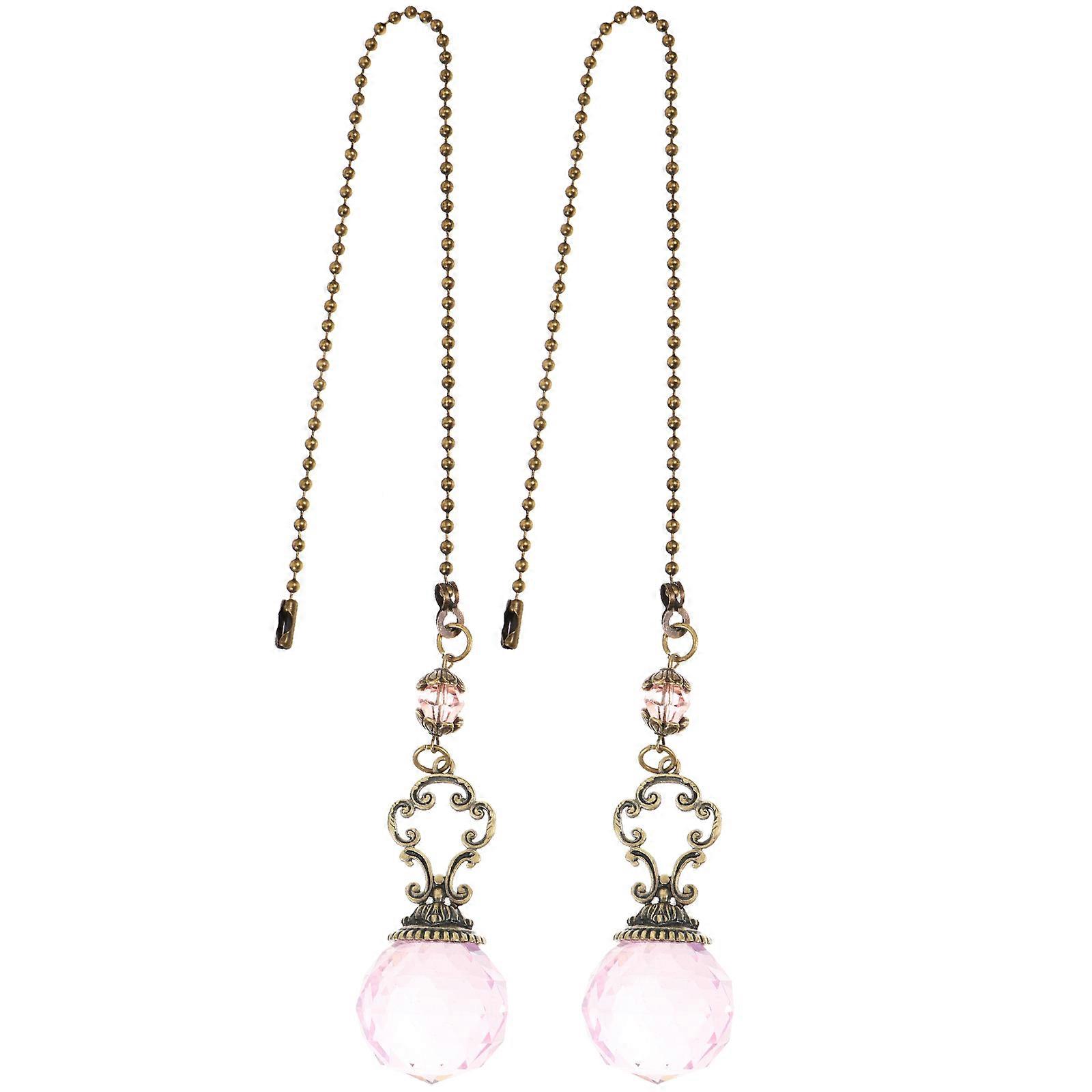 2pcs Ceiling Fan Pull Chain Replacement Pull Chain Pendant Extension Decorative Chain Supply