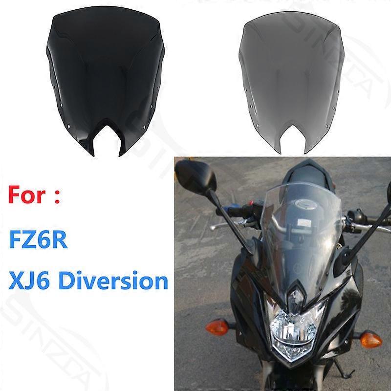 For Yamaha FZ-6R FZS600 FZ6R XJ 6 XJ6 Diversion XJ6F XJ6FA XJ-6F/6FA Windscreen Windshield Wind Deflector 2009-2017 2010 2011