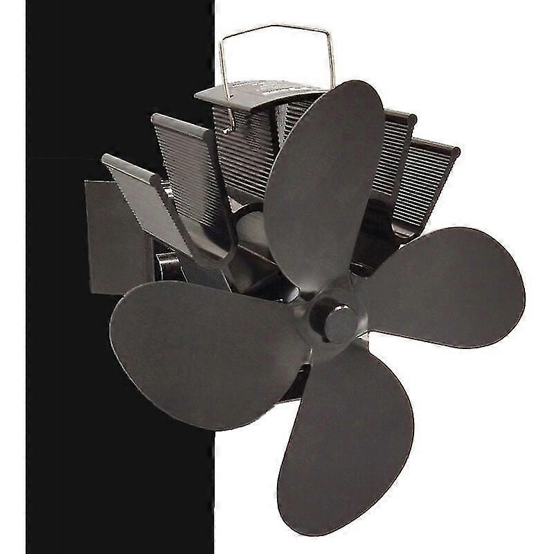 薪ストーブファン、4ブレードサイレント暖炉ファン、パイプに固定、暖炉/薪ストーブ/ガス/ペレットストーブ用ストーブファン、2つの磁石と1つのスペアリング付き