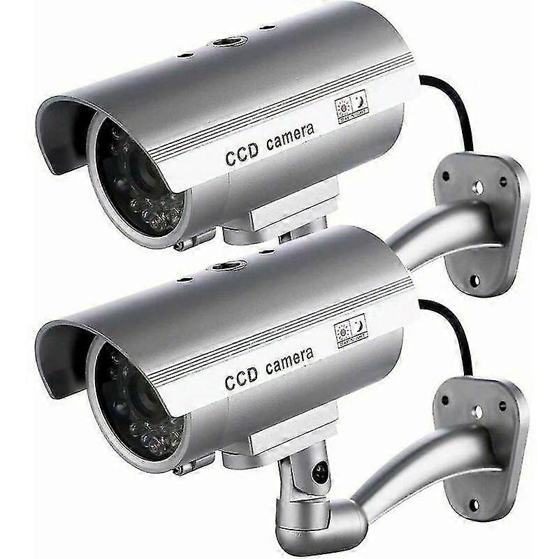 Dummy Camera Dummy Outdoor Camera Compatible Indoor Or Outdoor Use With Flashing Led Bullet Shape Guazhunisilverthsinde