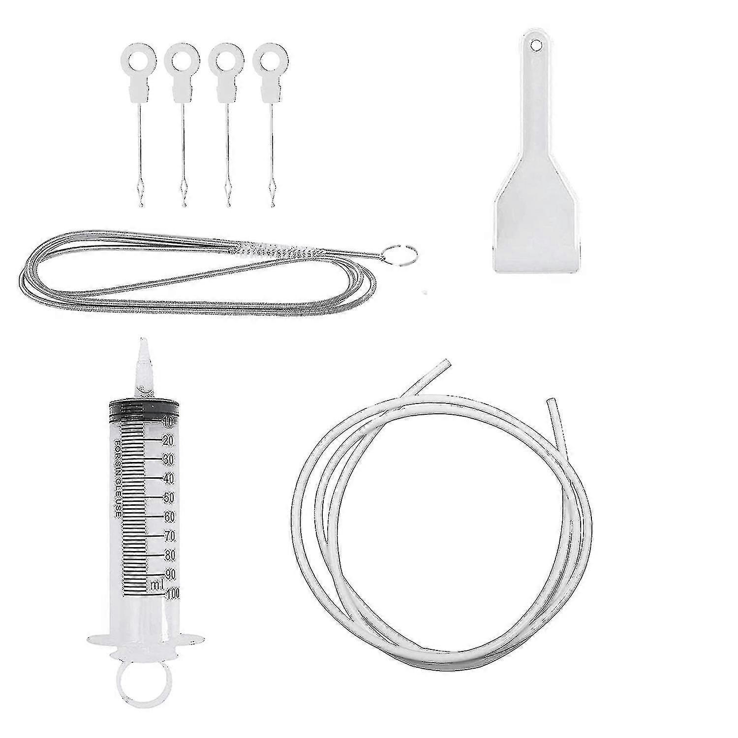 ערכת ניקוי מקרר, ערכת ניקוי חורי ניקוז, מברשת לניקוי מקרר, ניקוי צנרת גמישה עם