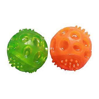 Super Strong Ball (dogs , Toys & Sport , Balls)(orange, Green2pcs