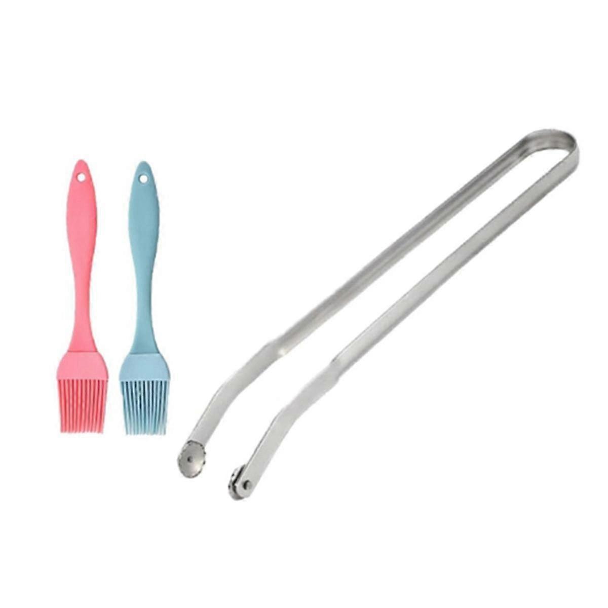 1pcs Sausage Turning Tongs,Kitchen Cooking Tongs,BBQ Tongs for Grilling,BBQ Sausage Grill Tongs,Long Handle Kitchen Tong