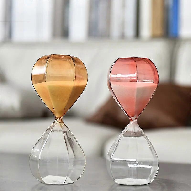 30 minutter minimalistisk glas timeglas timer Hjem dekorative tilbehør legetøj bogreol værelse møbler time farvet glas timer