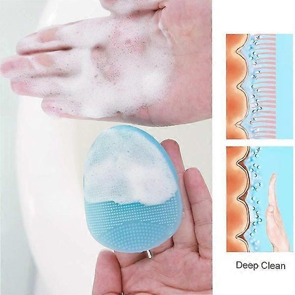Soft Silicone Facial Cleansing Brush Massager