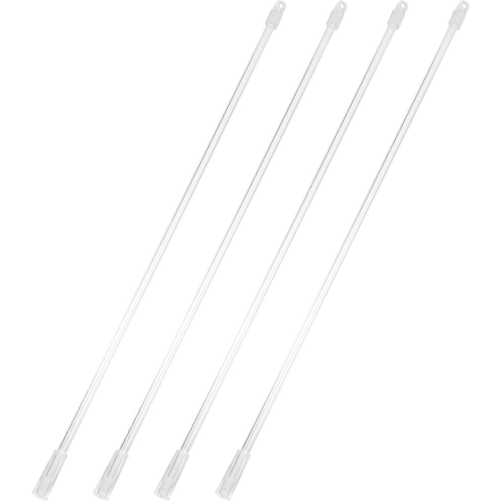 4 Sets Drapery Wand Curtain Pull Rod Blind Wand Vertical Blinds Rod with Hook Handle