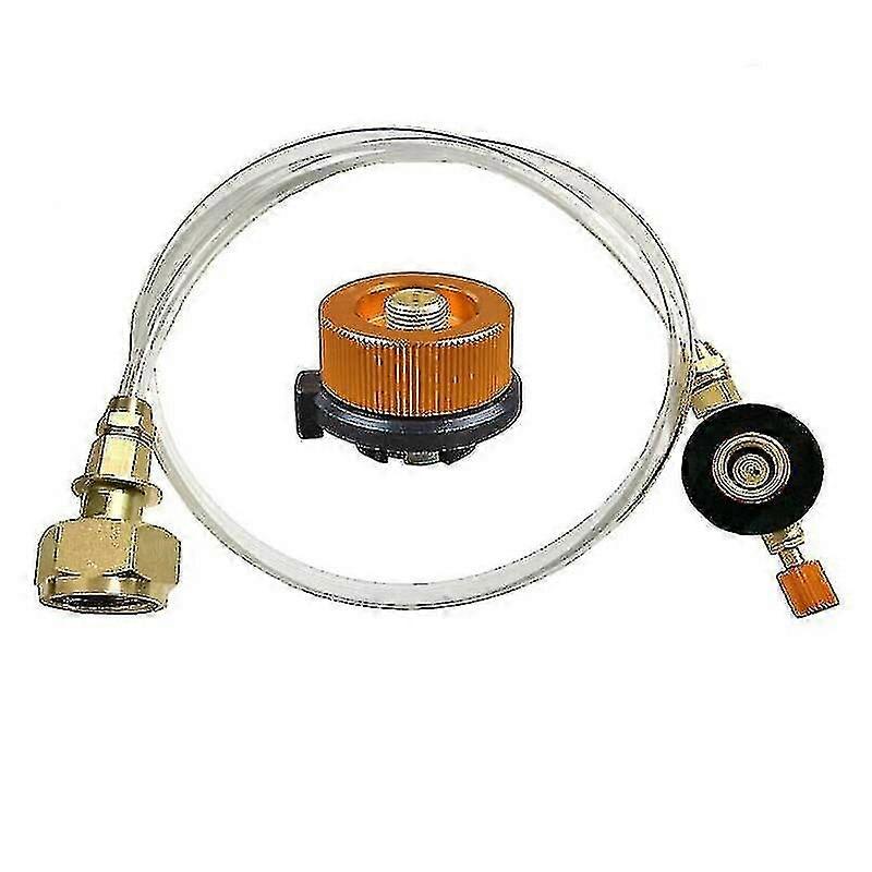 Gastank Adapter Schlauch Set Anschluss Gaskartusche Fr Campingkocher Adapter