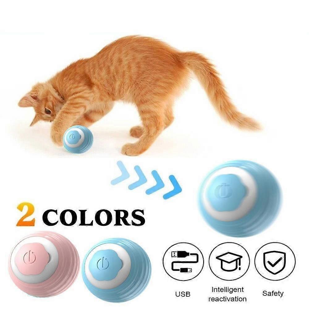 Smart Auto Rolling Cat Ball Interactive Smart Toy LED Electric Kitten Training Toys