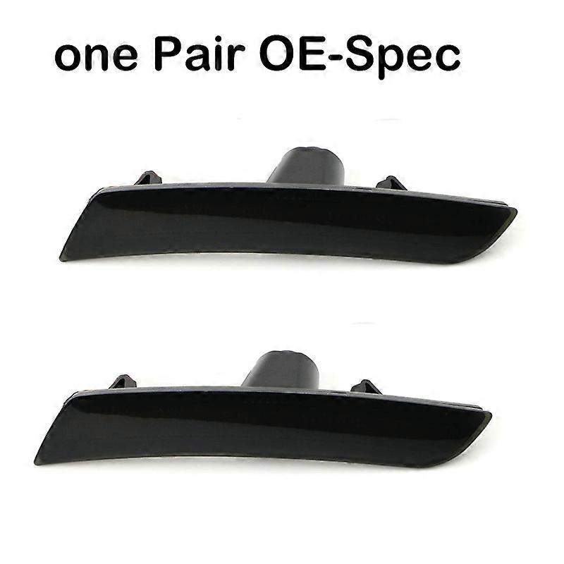 iJDM For Chevrolet Camaro Cadillac CTS ATS Smoked Lens Front / Rear Bumper Side Marker Light Housing Shells No Bulb No Socket