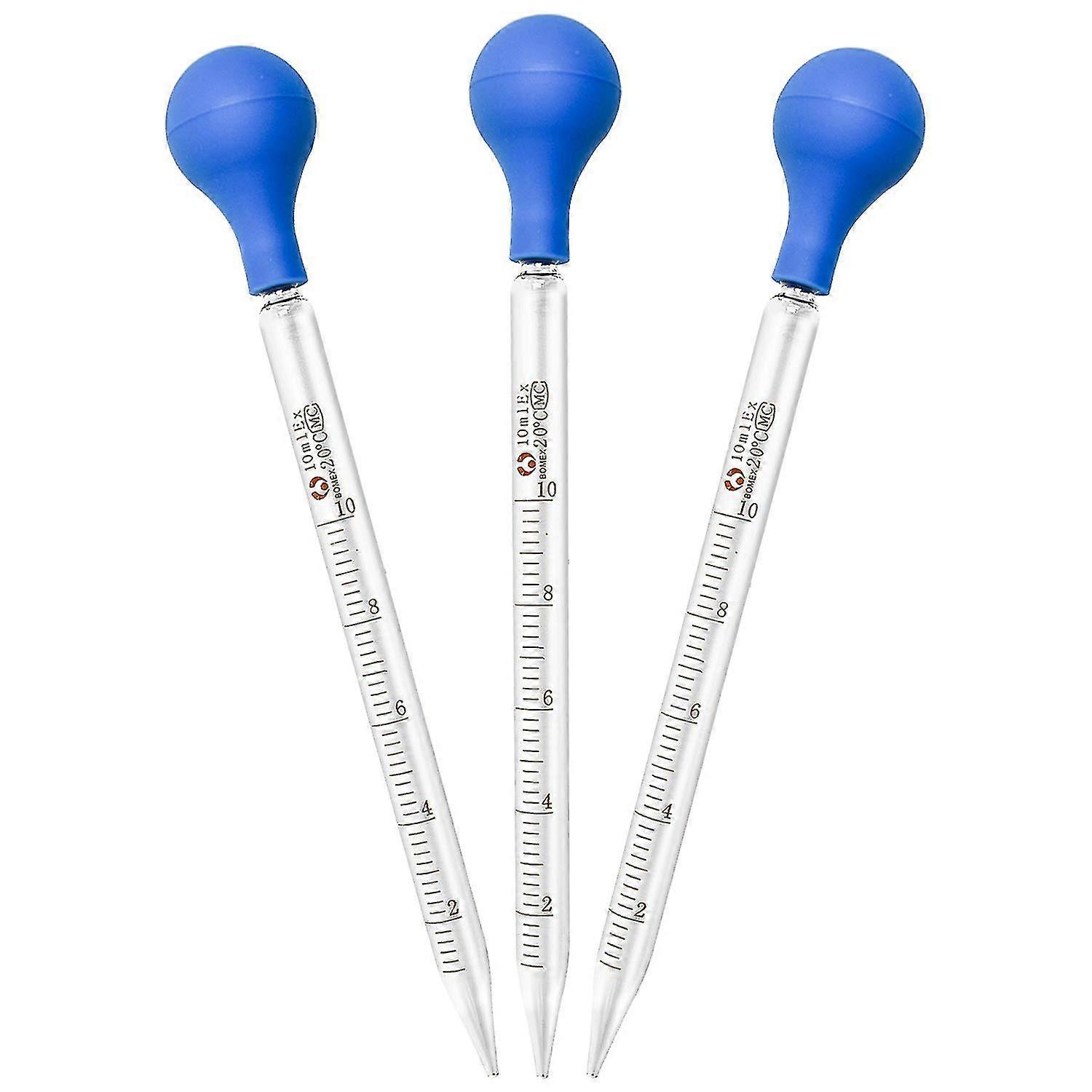 3個ガラスピペット, 薬局用, 香水, 実験室, 病院, 化学