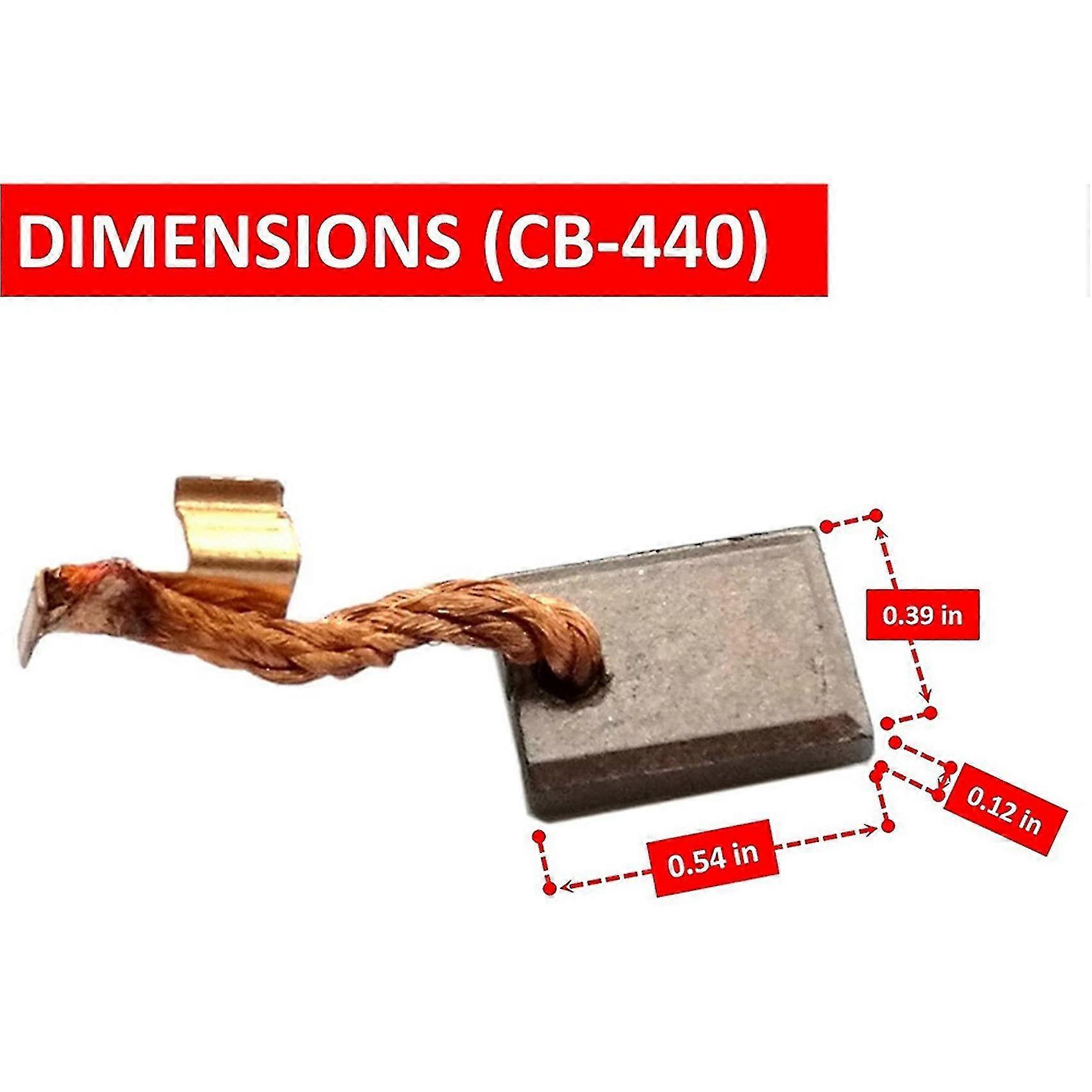 6-pack Durable Cb-440 Carbon Brushes Replacement Carbon Brushes