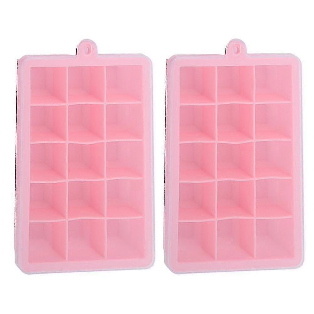 2pcs Easy Release Ice Cube Mold In Soft Bottom