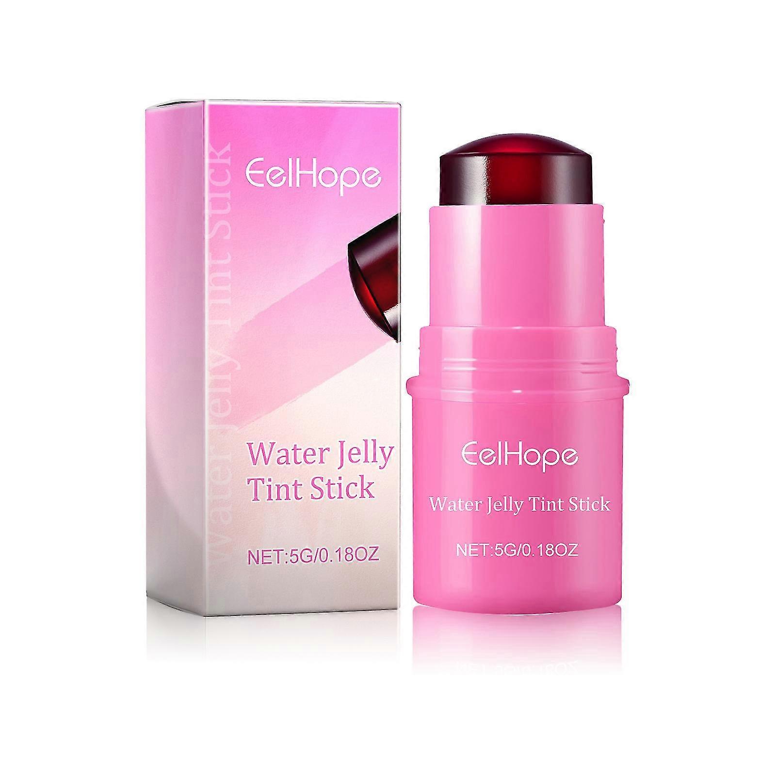 Water Jelly Tint Stick ، تبريد مياه التبريد ، جيلي الصبغة ، Spritz Sheer Lip & Cheek Stain Buildable Watercolor Finish Lip Stain Jelly Blush Stick Lip