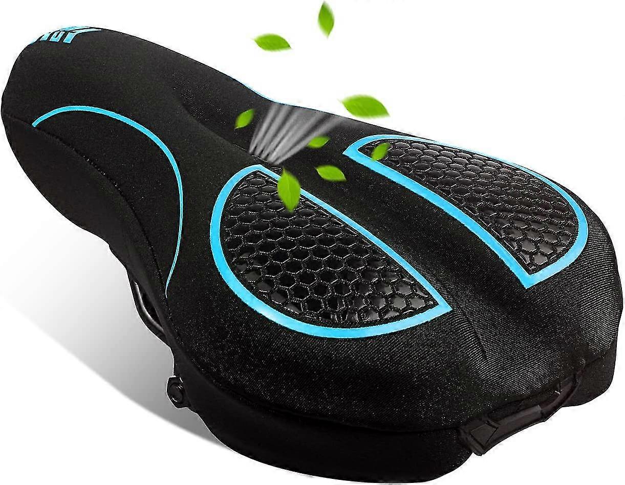 Coprisedile per bici in gel imbottito, cuscino coprisedile per bici morbido per uomini e donne, comodi accessori per bici coprisedile in gel per bi...