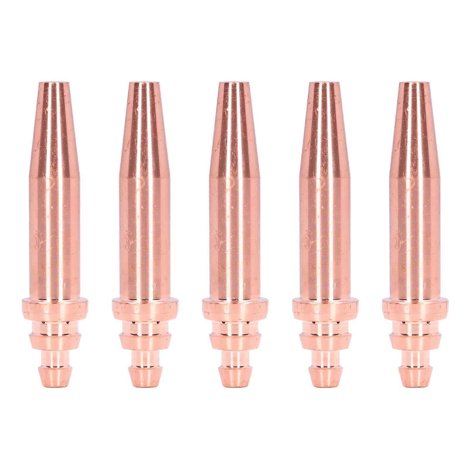 5Pcs Acetylene Cutting Tips Copper Integral Acetylene Flame Cutting Machine Accessories