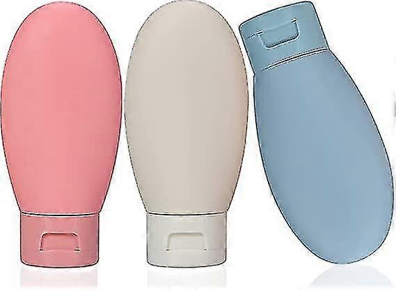 3 Pcs Travel Bottles Set,60ml Travel Bottles & Containers,small Mini Empty Plastic Squeeze Bottles For Travel Toiletries