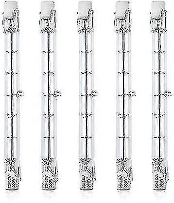 5 Pack Dimmable R7s 118mm 300w Halogen Pencil Bulb Ac 220-240v 3100lm Linear Halogen Floodlight For Landscape Lighting, Security