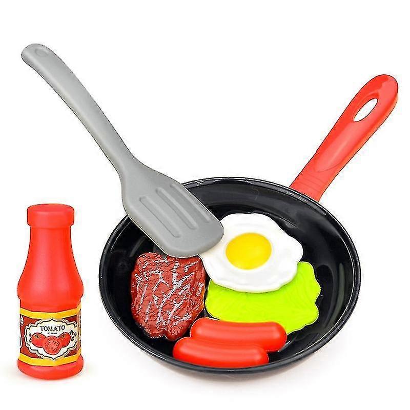 8pcsキッチンフードおもちゃシミュレーションキッチンウェアプレイセットは、子供の贈り物のための料理のおもちゃをプレイふり