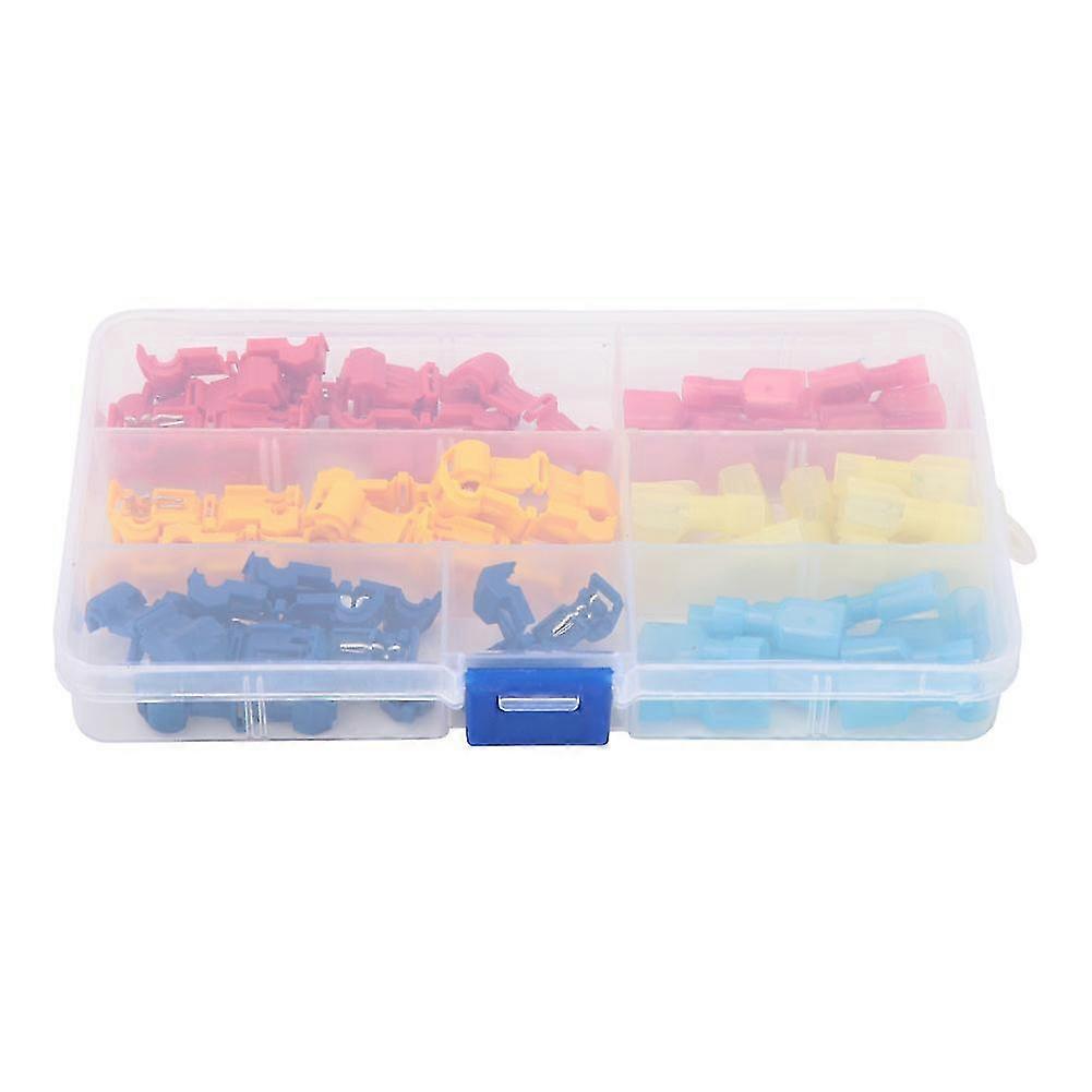 60-Piece Wire Connector Set with Quick Splice Lock Terminal and Plastic Insulation