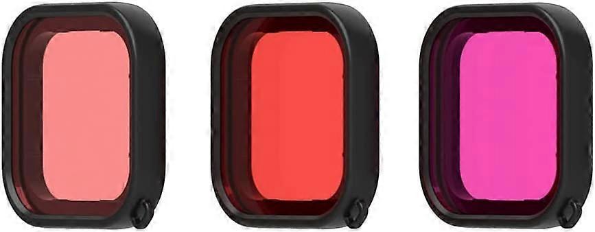 Camera diving filter photography camera lens cover filter camera diving filter camera protector (multi-color) (3pcs)