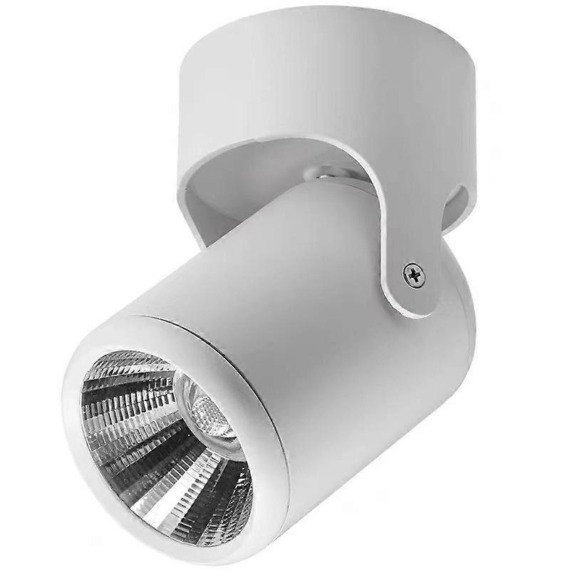 White Indoor Spotlight, White LED Ceiling Spotlight Adjustable Ceiling Spotlight (Warm White Light)