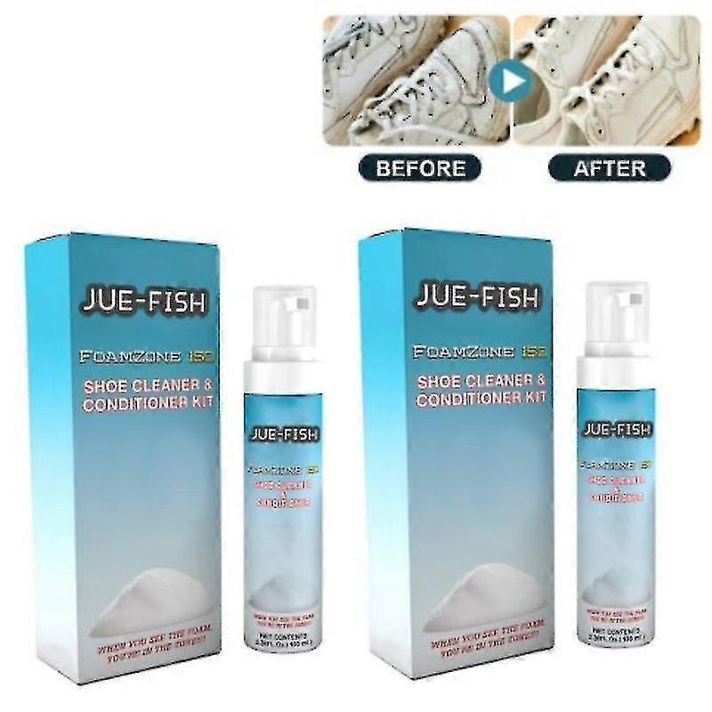 2pcs White Shoes Foam Cleaner