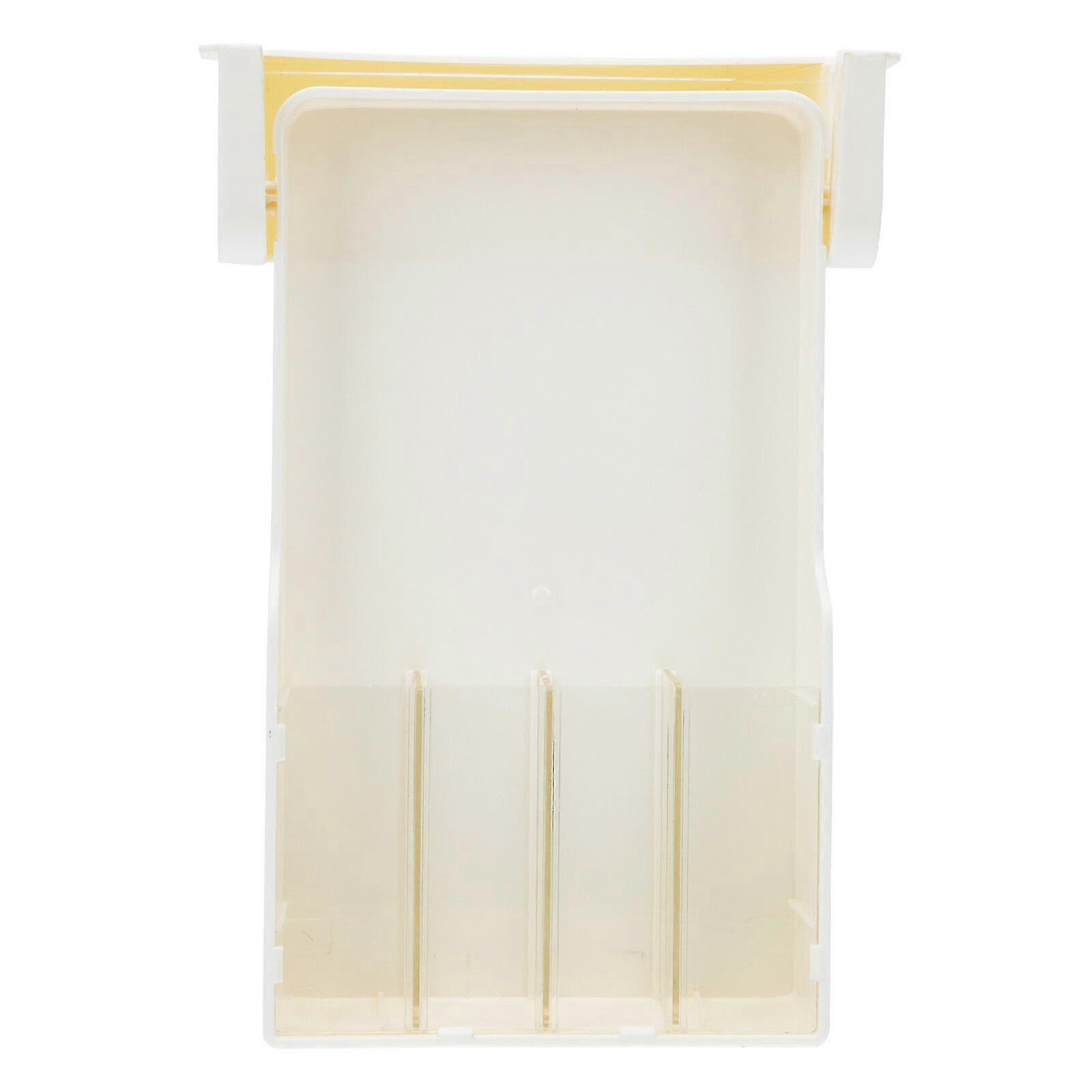 Under Desk Drawer Organizer Hidden Desktop Storage Box Office Pen Holder (white)