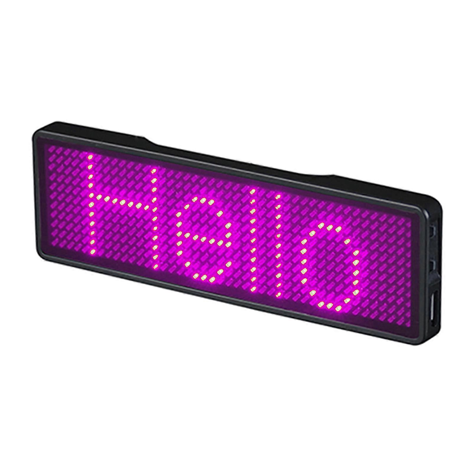 Red LED Badge Rechargeable LED Business Card Screen DIY Programmable Scrolling Message Trademark Hot