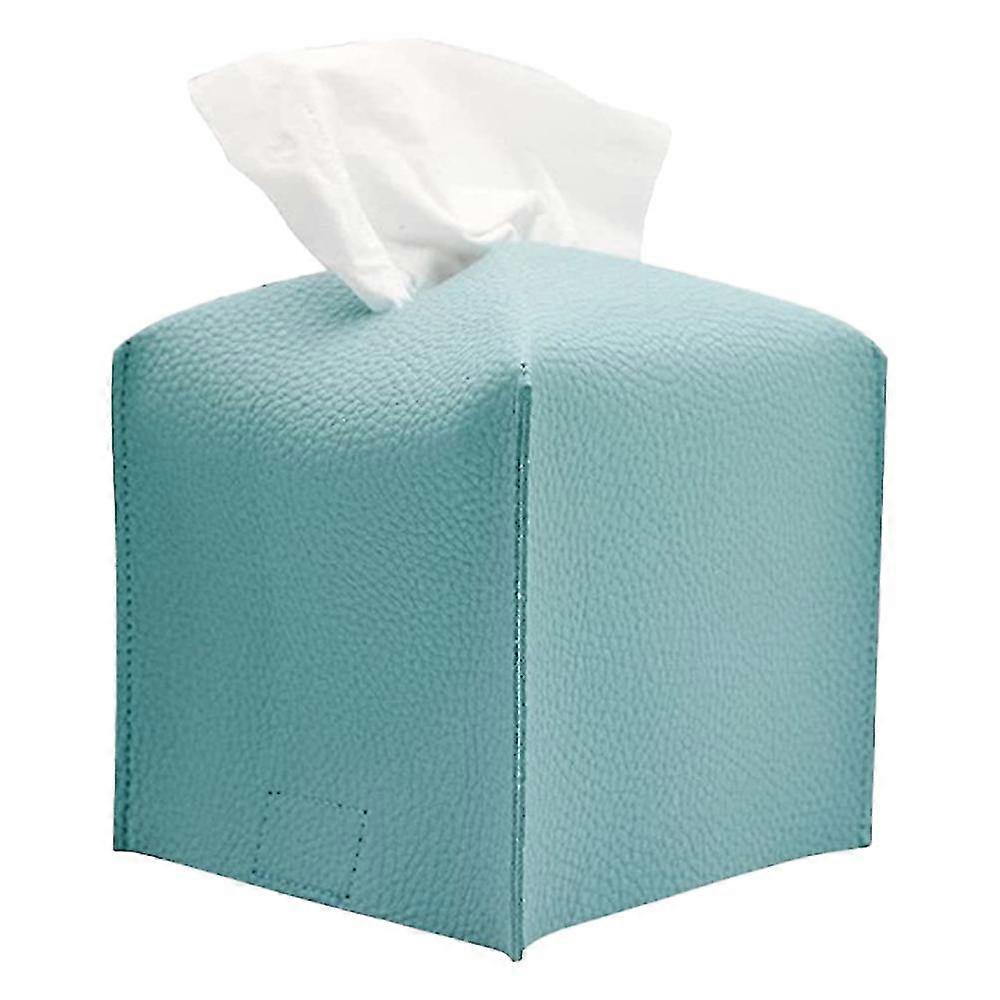 Square Decorative Pu Leather Tissue Box Holder Tissue Box Cover