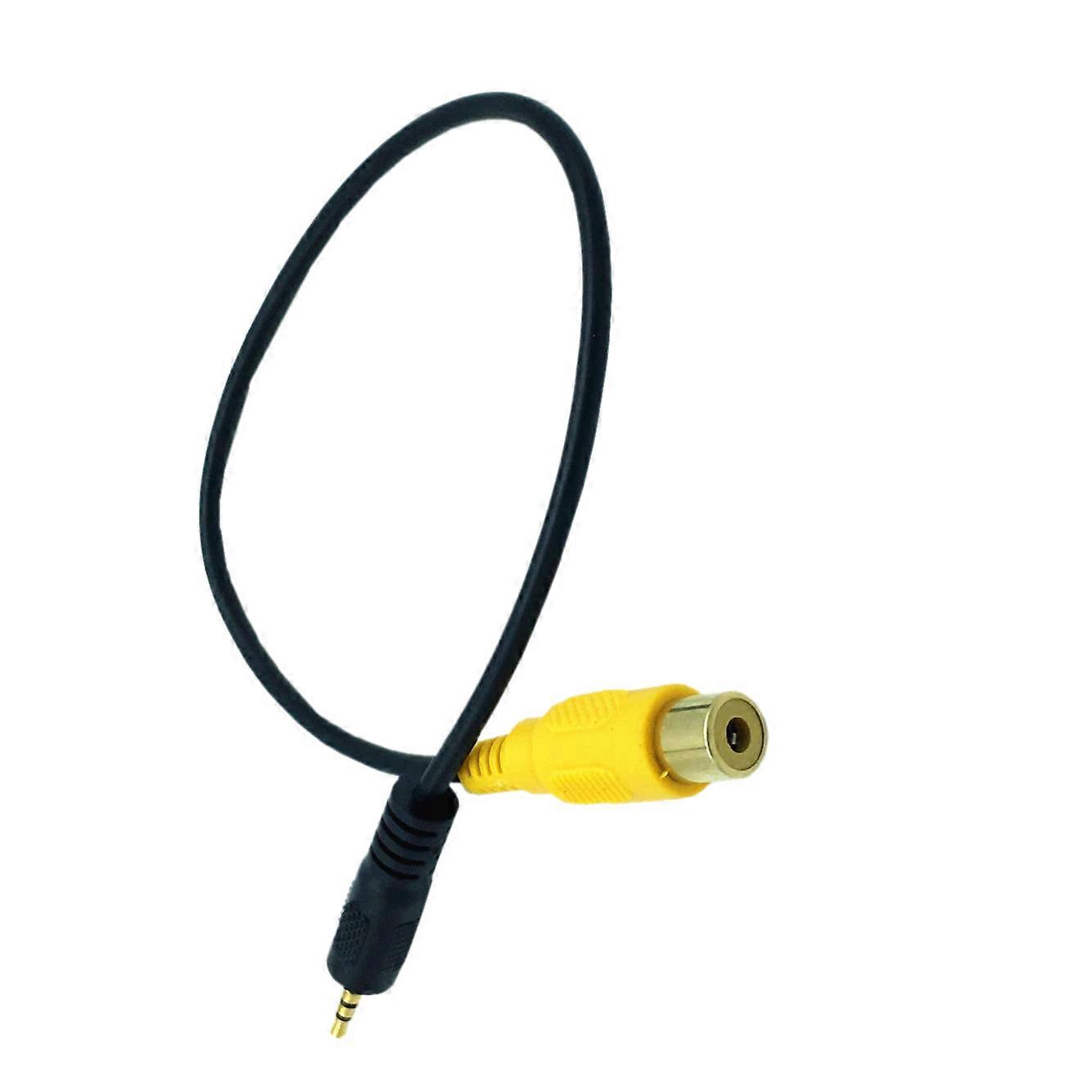 RCA to 2.5mm AV-IN Cable Car Rear View Camera TO GPS 2.5mm 0.