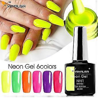 -6 stuks siliconen nagellak, 7,5 ml, camouflage manicure en pedicure