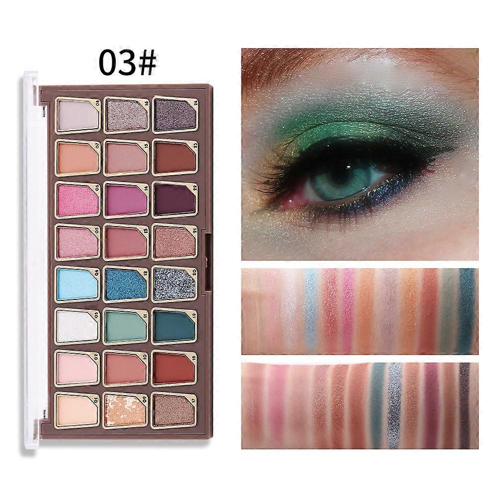 24 Kleuren Hoog Gepigmenteerd Glitte Matte Oogschaduw Make-up Palet Blendable Langdurige Oogschaduw Neutralen Rokerige Multi Reflecterende Shimmer Geperste Parel