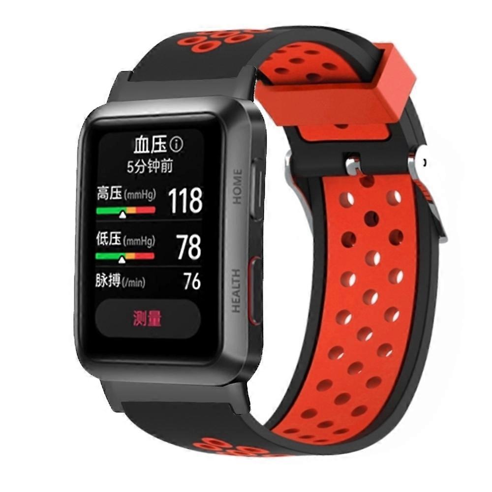 Two Color Silicone Strap For Huawei Watch D