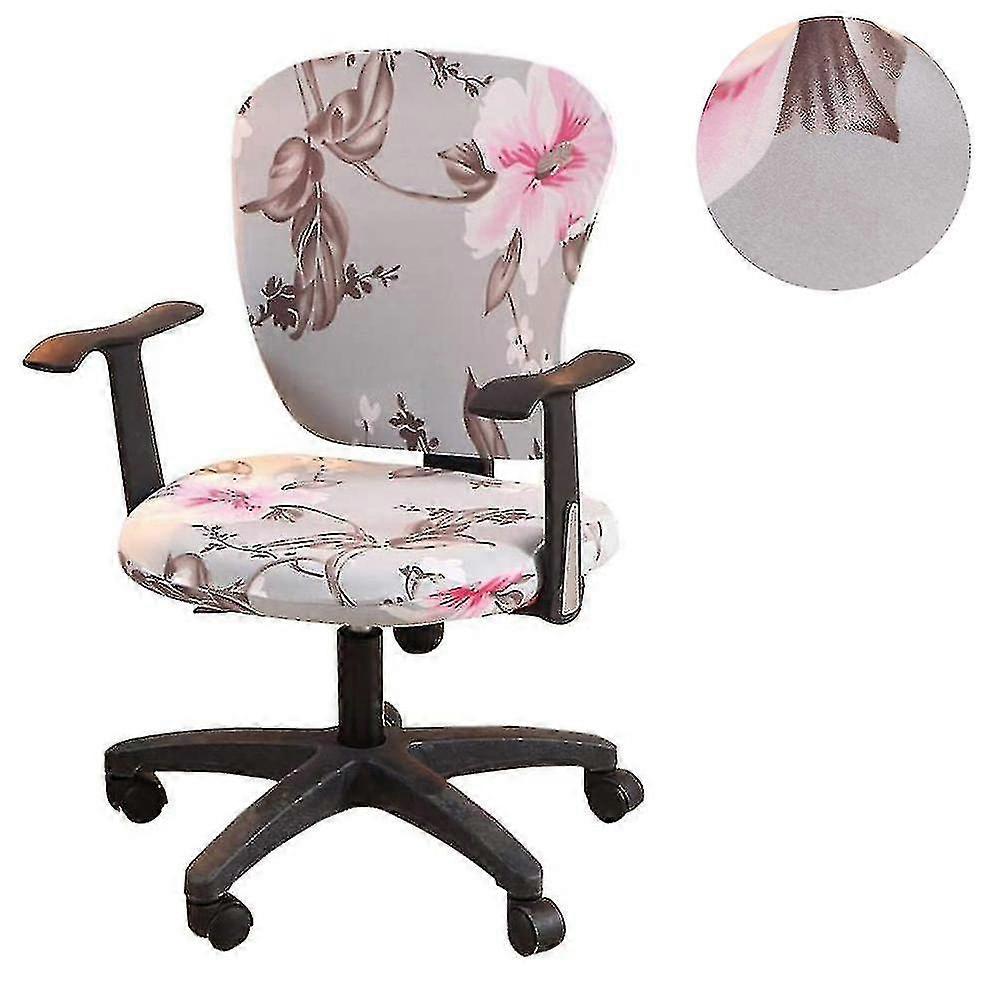 Computer Office Chair Covers Universal Stretchable Polyester Washable Style 3