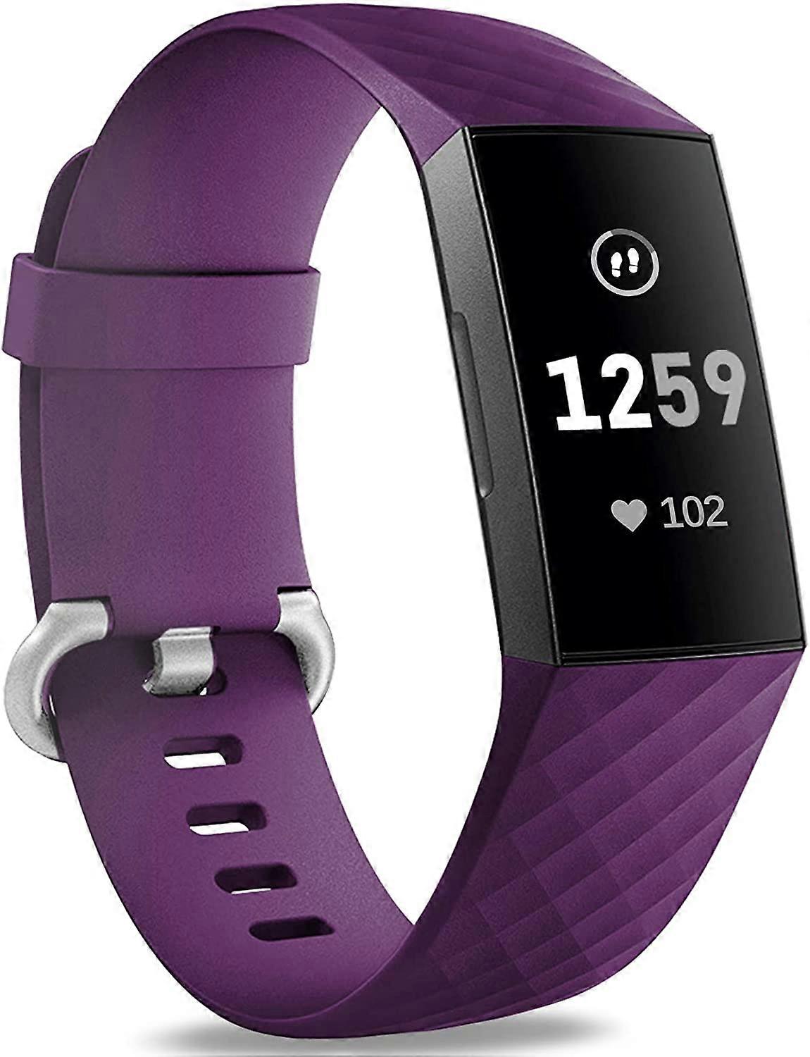 ZRUXE Silicone Replacement Watch Strap Sport Band Wristband Compatible with Fitbit Charge 4 / 3 / 3 SE - Multi Color