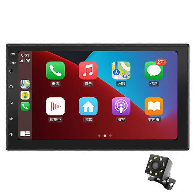 Car Radio 2 Din Android Carplay AndroidAuto Bluetooth Handsfree AM FM RDS GPS Navigation Wifi USB Multimedia Player Head Unit A2