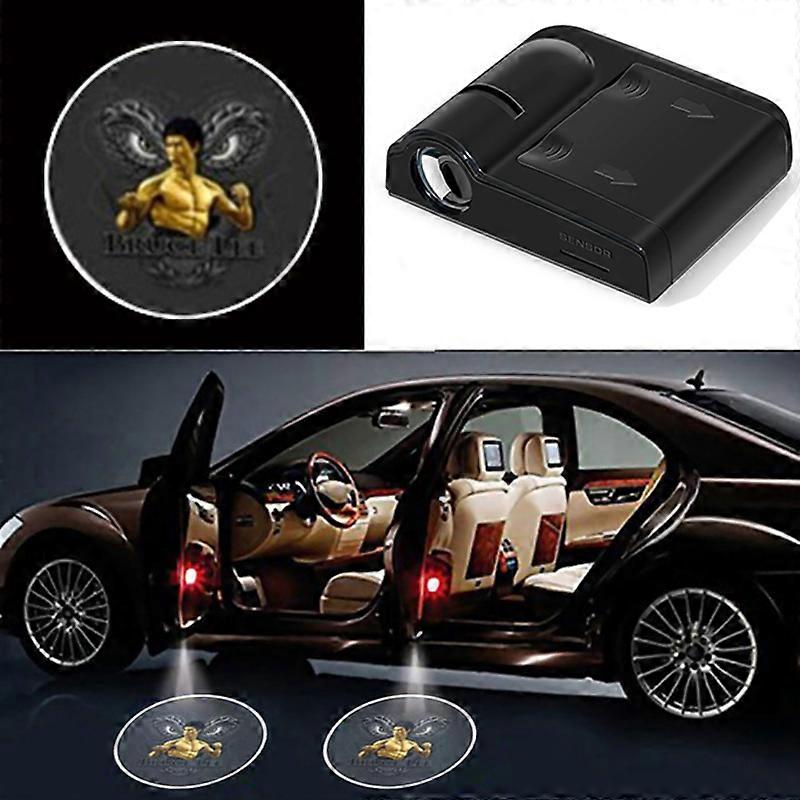 1pcs Car Door Logo Light Welcome Lamp Laser Light Universal Wireless Projector Light Atmosphere Car LED Ambient Decoration Light