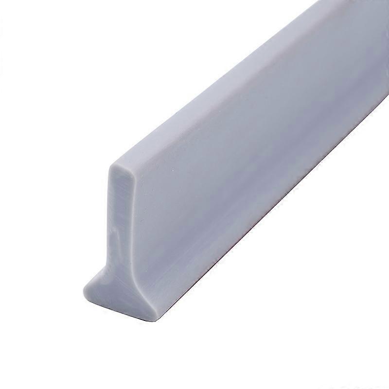 39Inch/1M Shower Threshold Water Barrier,Sink Bathtub Countertop Water Retaining Strip, Water Stopper Strip