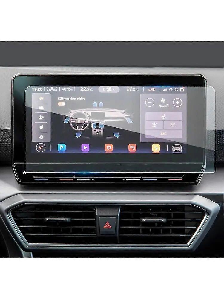 2PCS For Leon MK4 / Cupra Formentor 10-Inch Car Navigation Display PET Screen Protector Auto Interior AccessoriesVehicle Dashboard Accessories