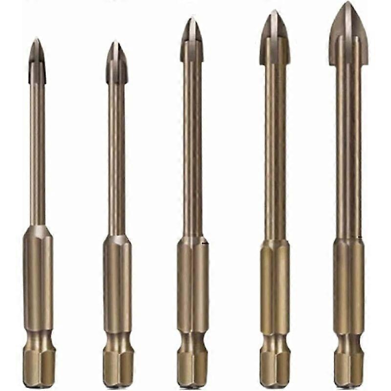Universal Drill Bit Set, High-Hardness Multifunctional Carbide Alloy Bits, Durable