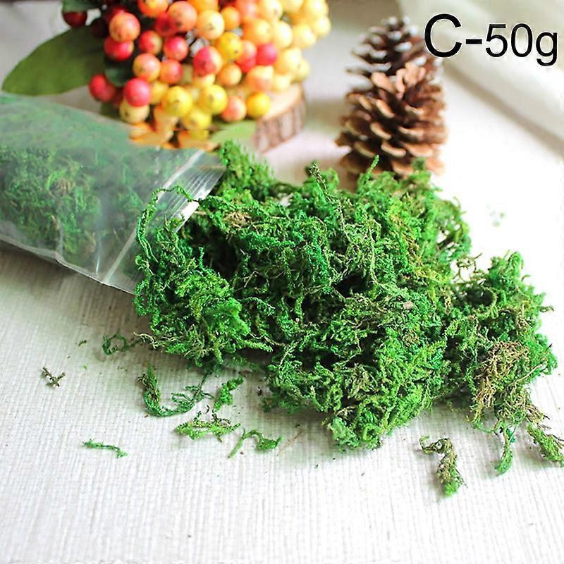20g/50g/100g High Quality Artificial Moss Simulation Fake Green Plants Moss Home Decorative Wall DIY Micro Landscape Accessories