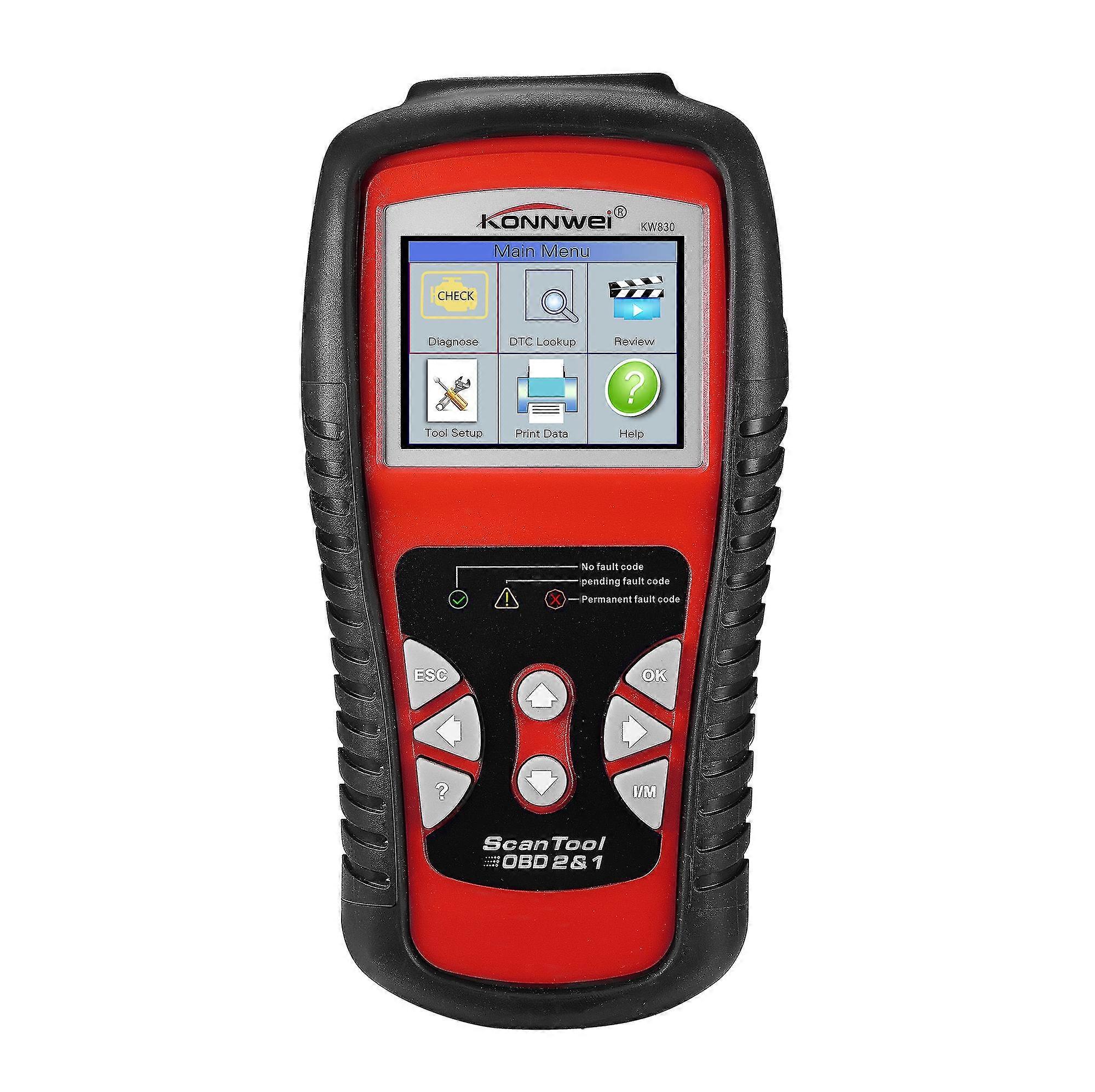 Konnwei Kw830 Obdii/eobd Scanner Auto Scanner Tool Tft Color Display