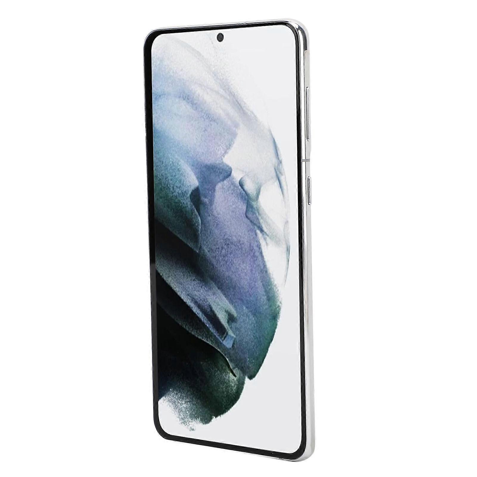 Phone Replacement Screen 6.7 Inch LCD Touch Digitizer Display Assembly with Fingerprint Frame Tool Kit for Galaxy S21 Plus 5G Silver