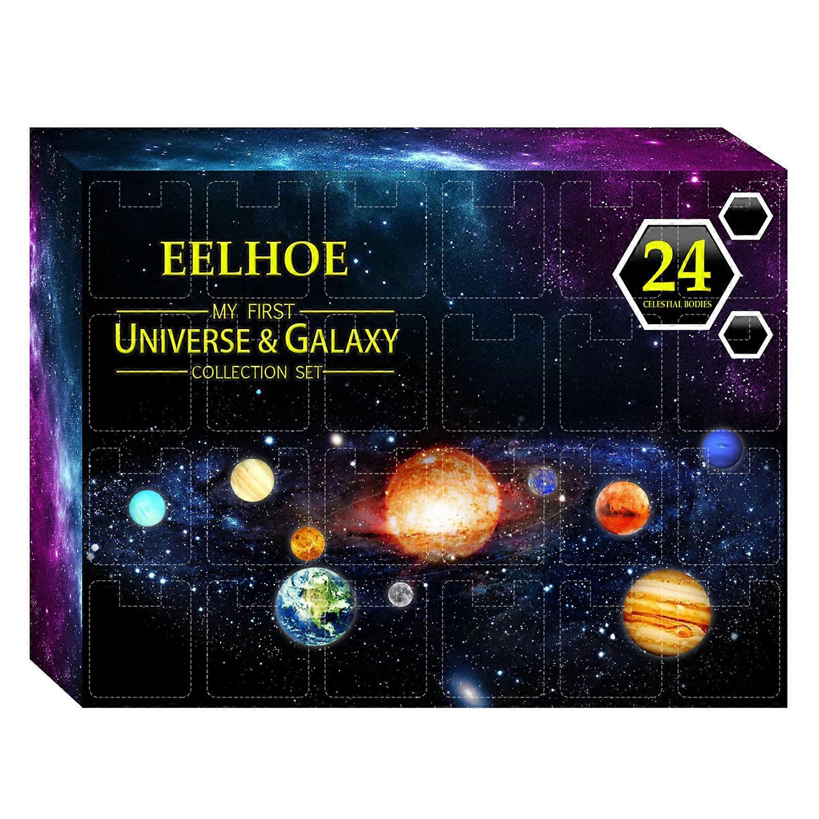 Nedtælling gaveæskesæt Planet Vedhæng Julekalender Dekoration Overraskende legetøj