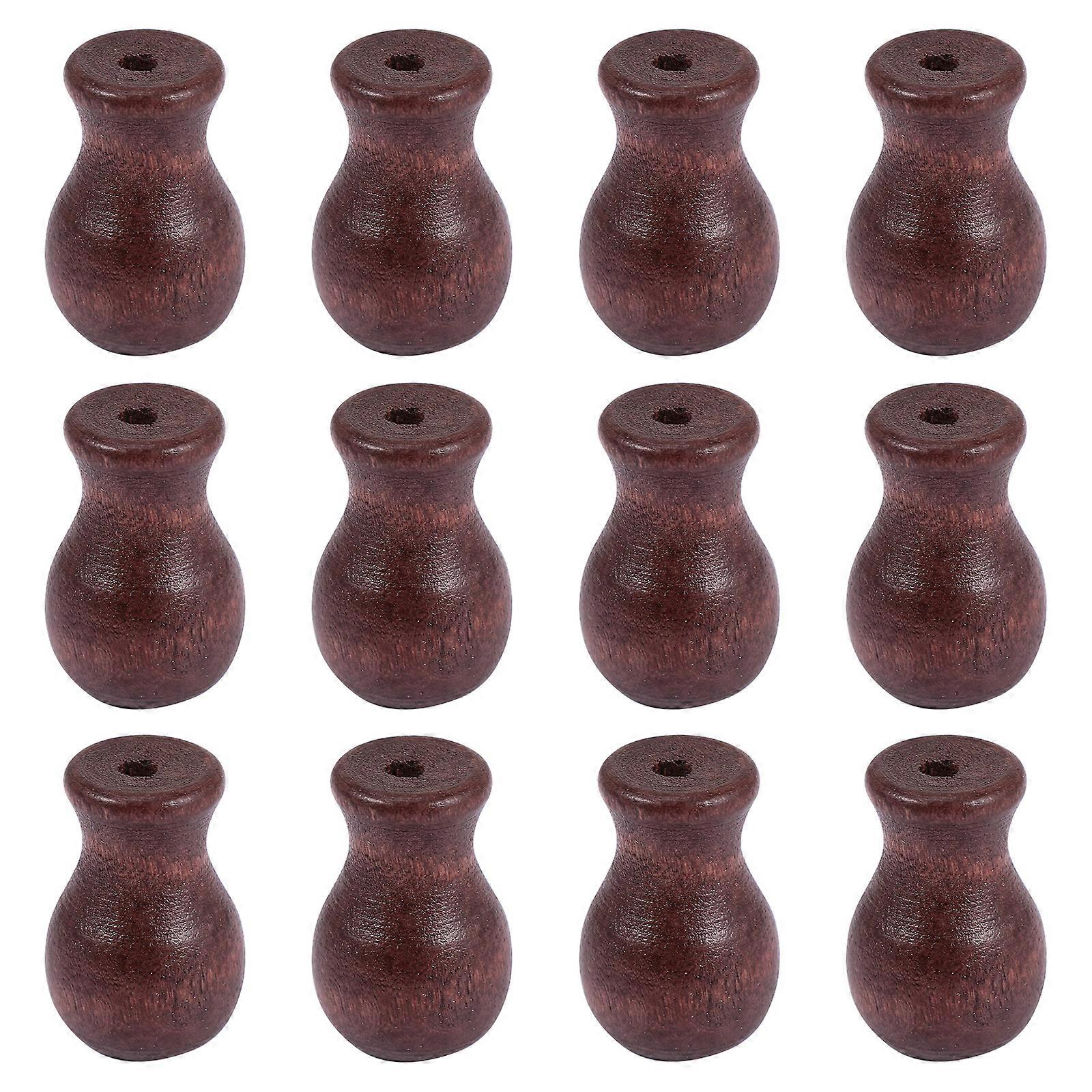 12pcs Wood Cord Tassels Window Blind Cord Tassels Knobs Cord Drops Pull Ends
