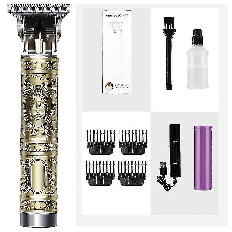 T9 プロフェッショナル電動ヘアトリマーヘアトリマー理髪店トリマー 0mm シェーバートリマー yky