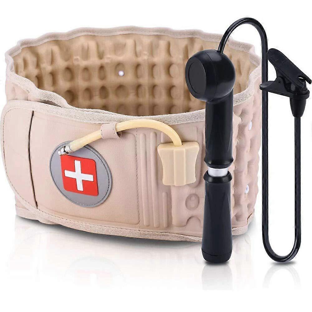 Décompression Lumbar Support Belt Waist Air Traction Brace Spinal Back Relief Belt Backach Pain Release Massager Unisexe